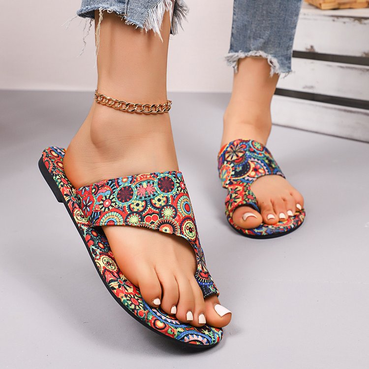 Dam Sandaler Blommigt Mönster Mjuk Innersula Hållbart Material-5
