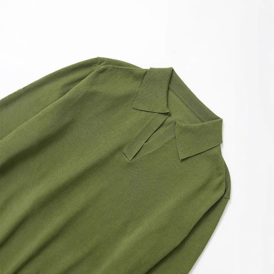 Dam Tröja i Mjuk Bomull med Modern Krage – Bekväm Passform för Kontor och Fritid 3