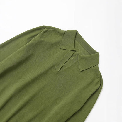 Dam Tröja i Mjuk Bomull med Modern Krage – Bekväm Passform för Kontor och Fritid 3