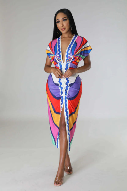 Fina Dam Klänningar Midi Bodycon Blommig Design Hållbart Material 3