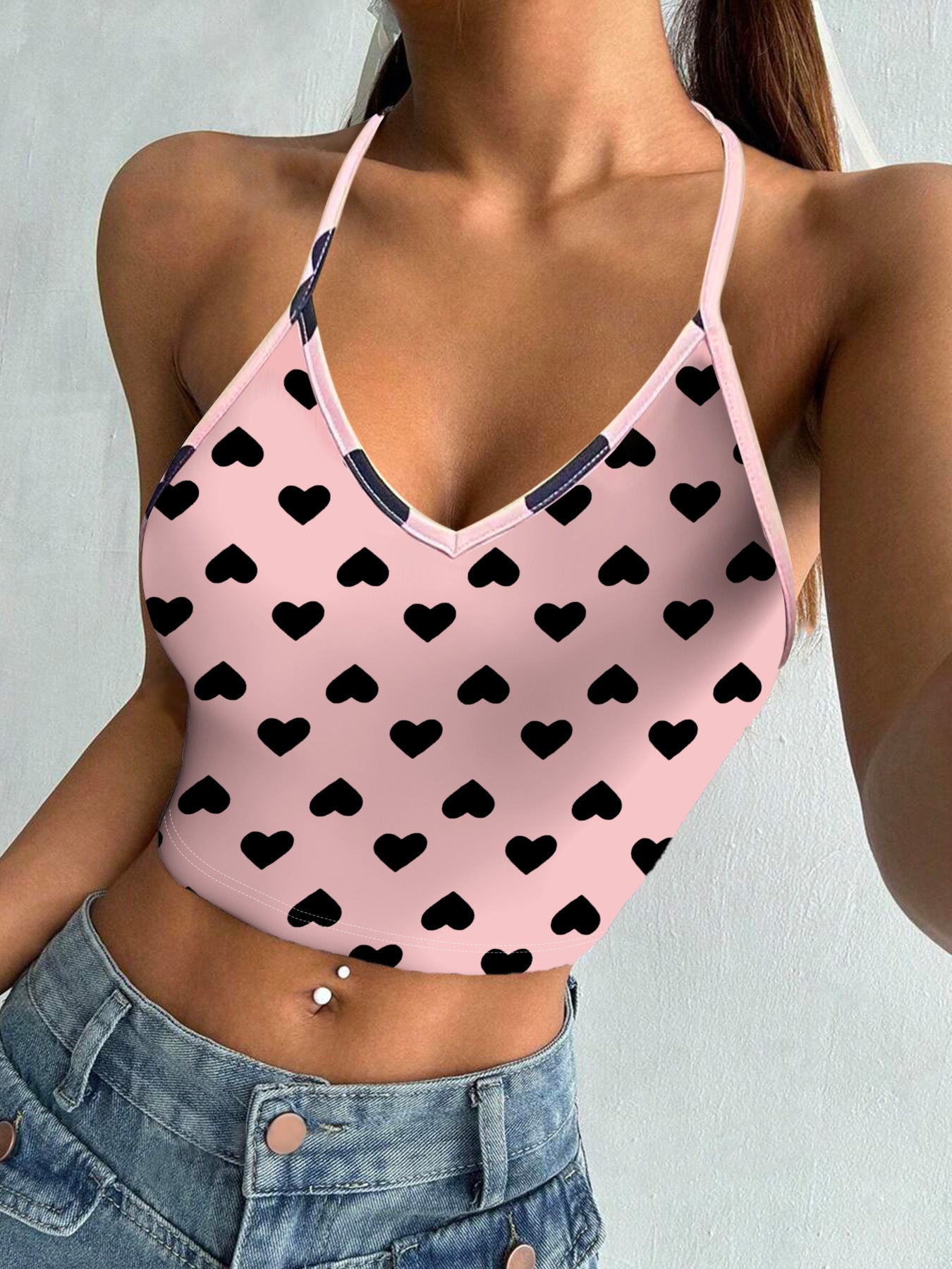 Dam Tank Top Spaghetti Band 100% Bomull Medium Elasticitet-1