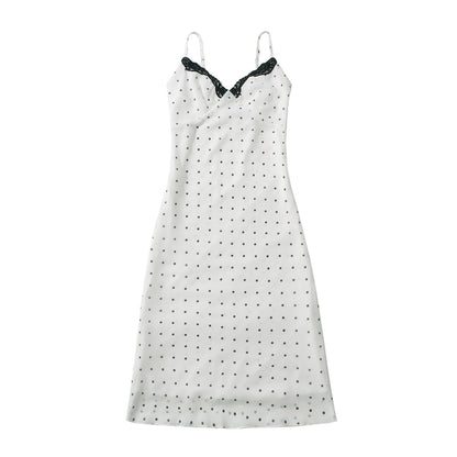 Kvinnors Spaghettiklänning Rüsch Detalj Andningsbart Material 5