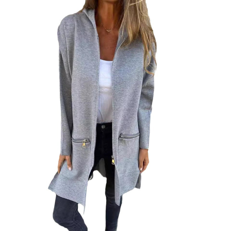 Variant image for Damjacka Långsluten Huvjacka Löst Fit Polyester-33