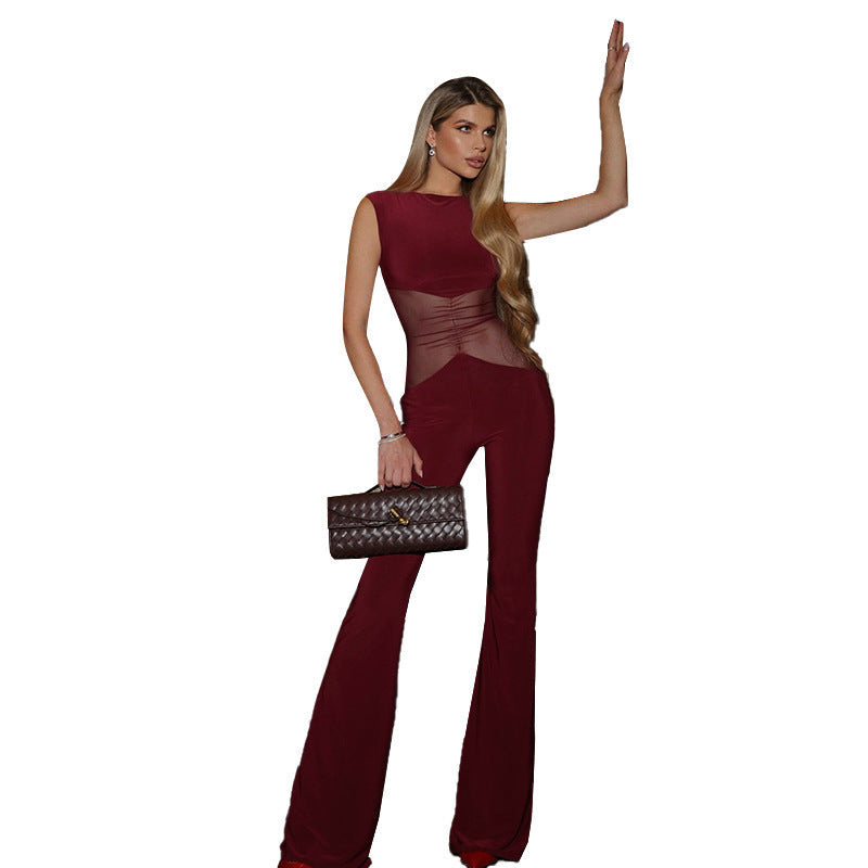 Kvinnors Jumpsuit Skräddarsydd Mjuk Stretch-6