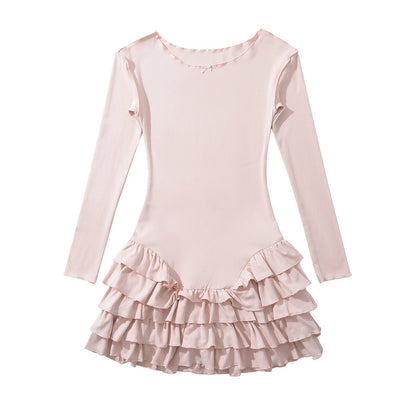 Variant image for Kvinnors Wrap Klänning Rüsch Detaljer Mjukt Tyg-1