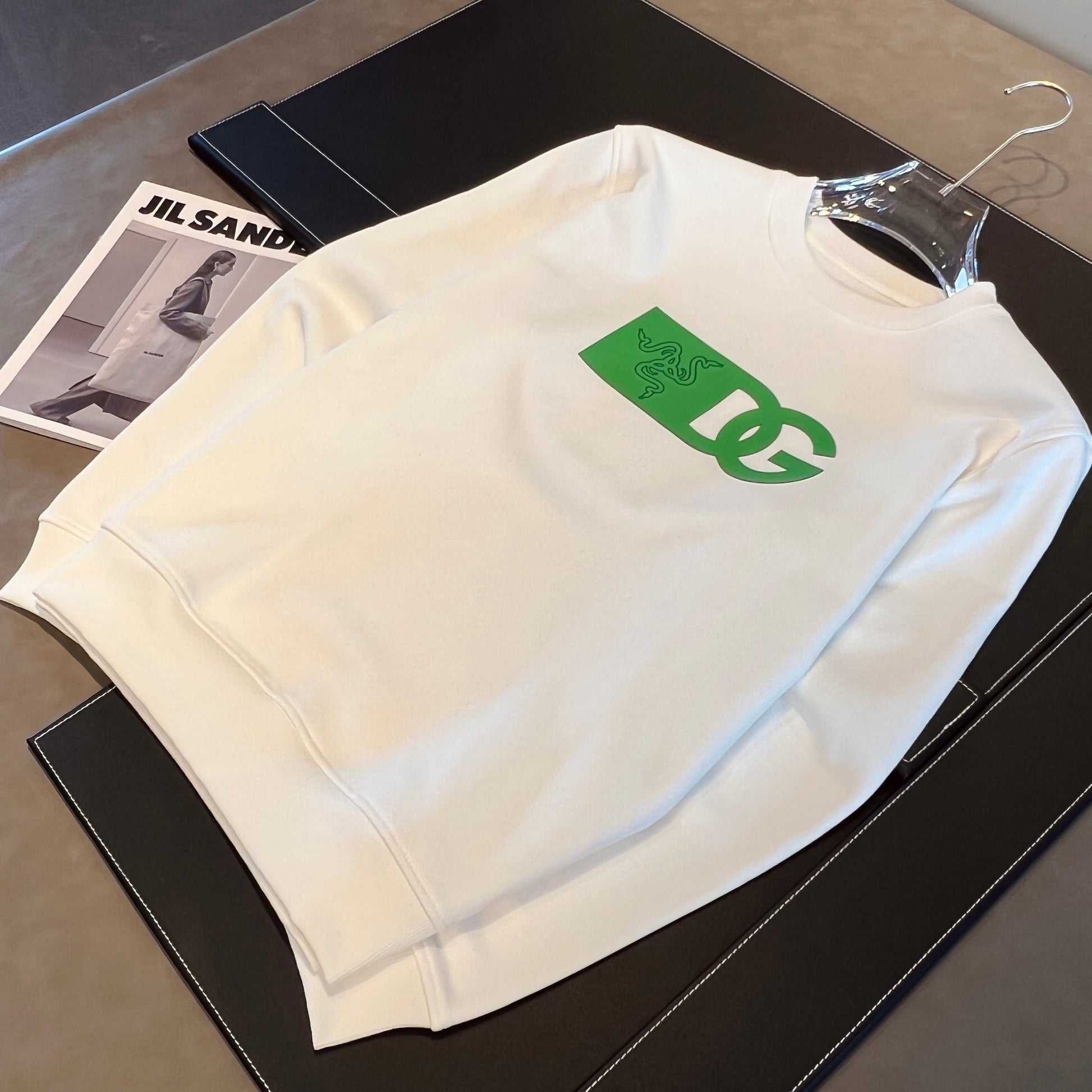 Dam Tröja Rund Hals Långärmad 100% Bomull-3