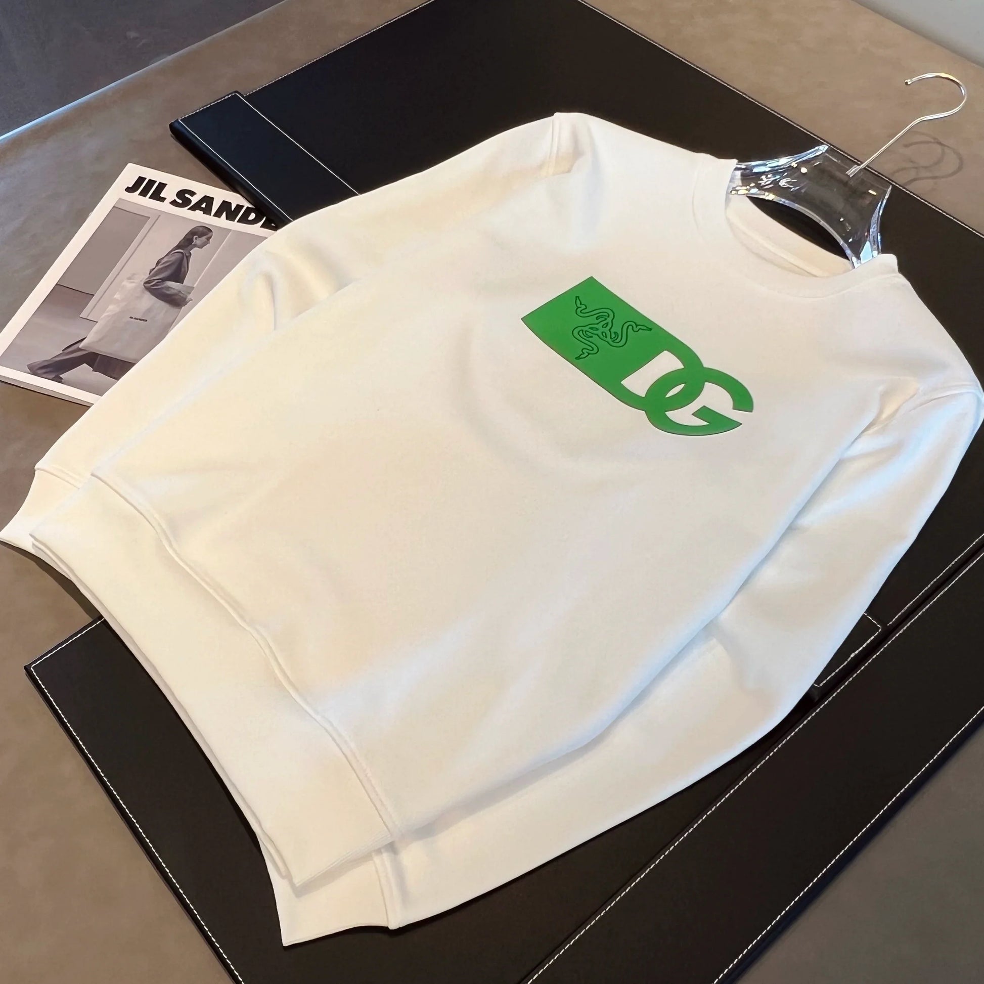 Dam Tröja Rund Hals Långärmad 100% Bomull-4