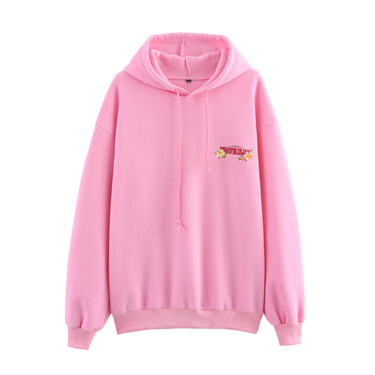 Kvinnors Hoodie Avslappnad Design Mjuk Tyg 1