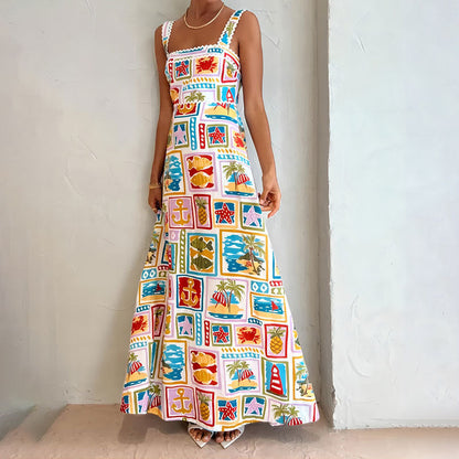 Variant image for Dam Midi Klänning Rektangulär Urringning Polyester Normal Midja-6