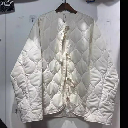 Damjacka Bomull med Båknut och Polo-krage-2