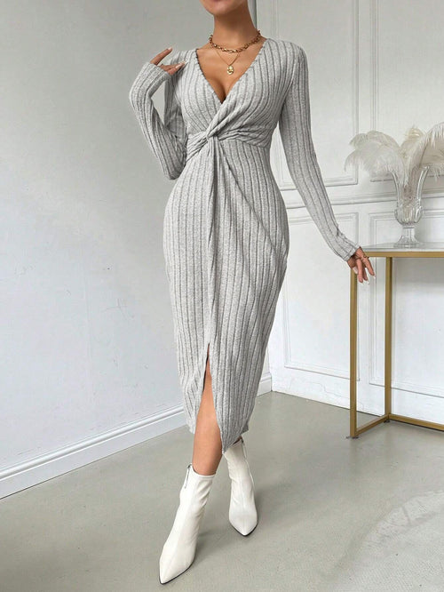 Dam Midiklänning Mönstrad Komposition/Union-1