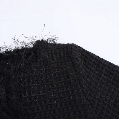 Kvinnors Ulltröja med Strukturerad Design och Fluffiga Detaljer – Figurbetonad Passform, Mjuk och Bekväm 4