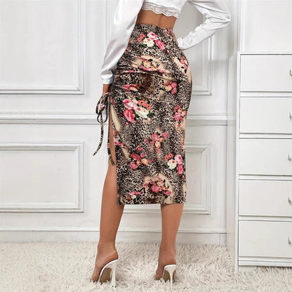 Dam Wrap Rock Blommigt och Djurmönstrat Lätt Tyg 3