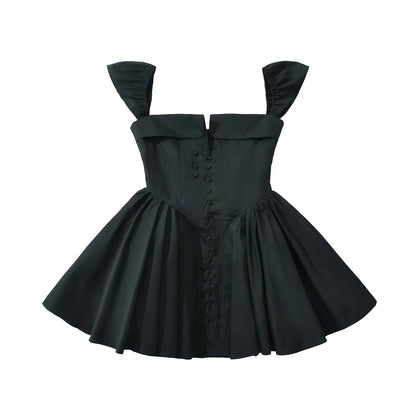 Dam Klänning Spaghetti Strap Smal Passform Polyester-2