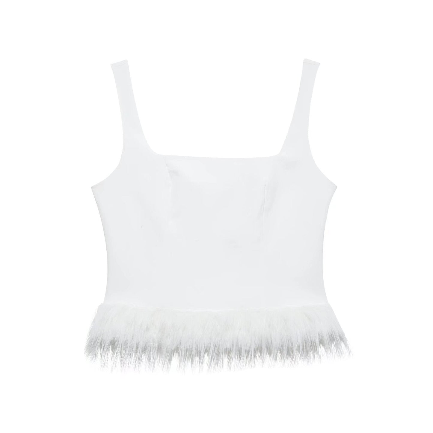 Dam Tank Top Slim Fit Elastisk Polyester-2