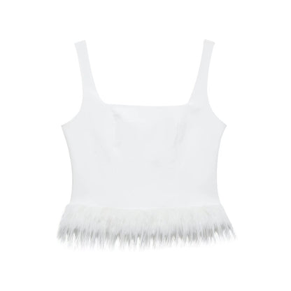 Dam Tank Top Slim Fit Elastisk Polyester-2