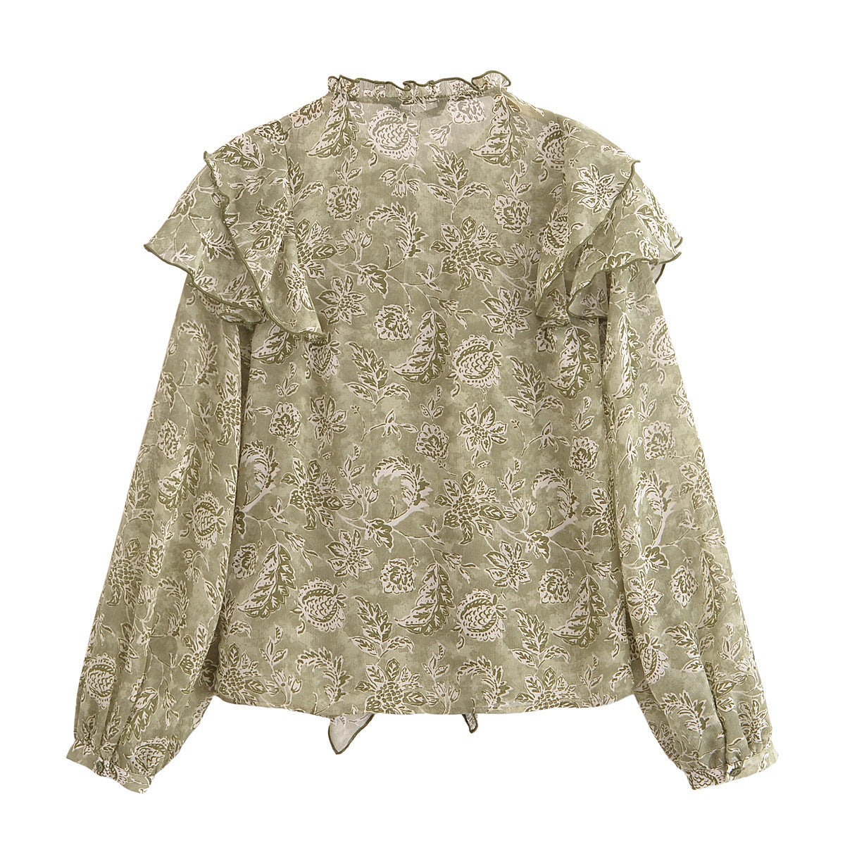 Dam Skjorta Kortärmad Tryckt Polyester Casual-3