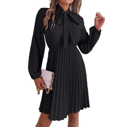 Dam Midi Kjol Veckad Chiffon-6