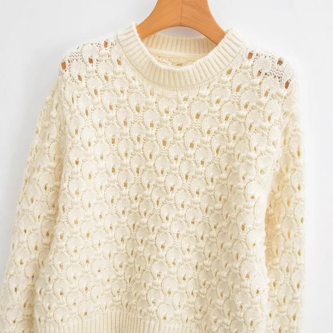 Kvinnors Stickad Tröja Rüsch-design Bomull-3