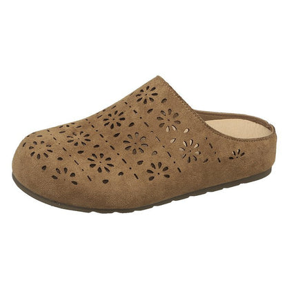 Dam Träskor Blommig Design Ergonomisk Trätofflor med Halkfri Sula-6