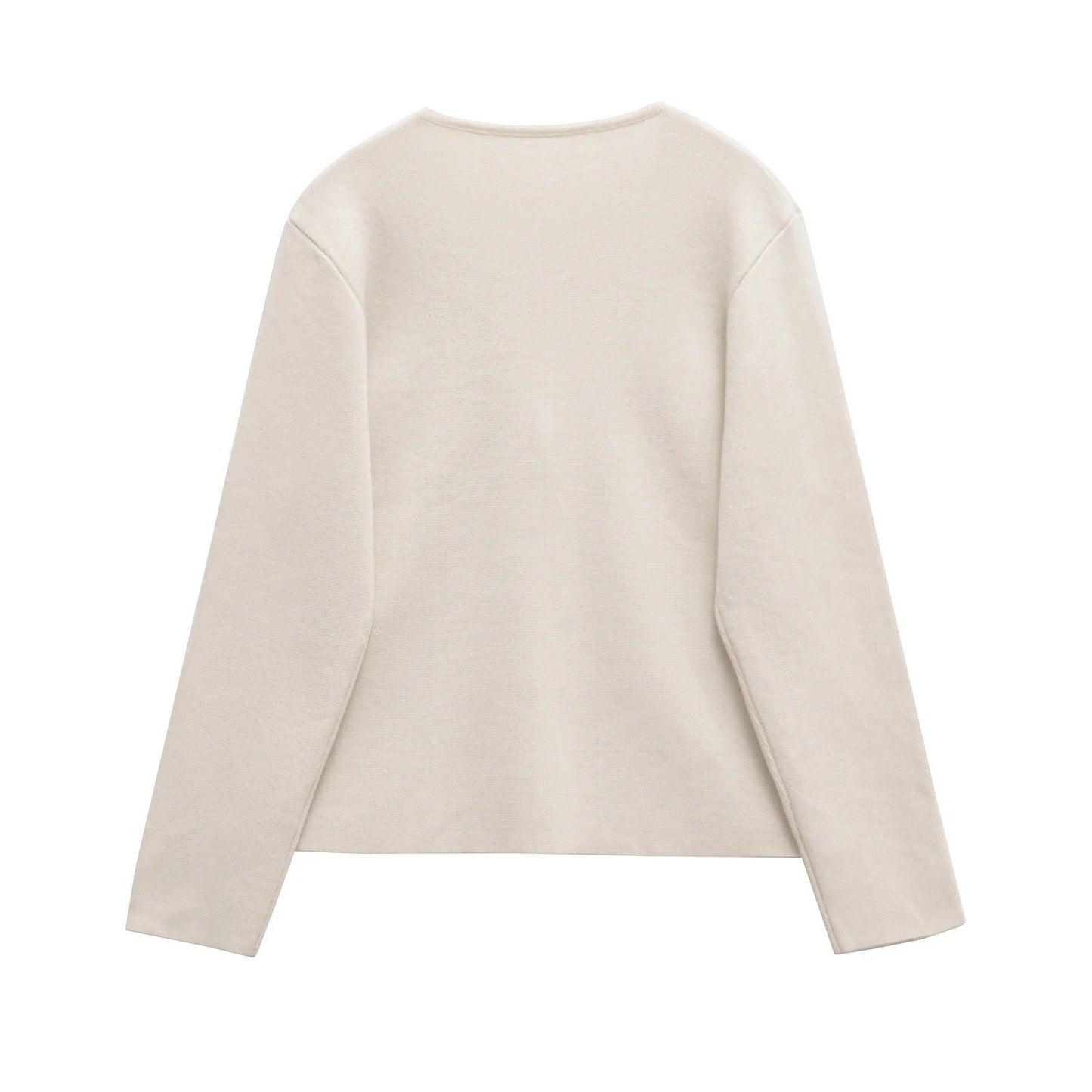 Kvinnors Cardigan V-Hals Mjuk Stickad Komfortabel Design-2