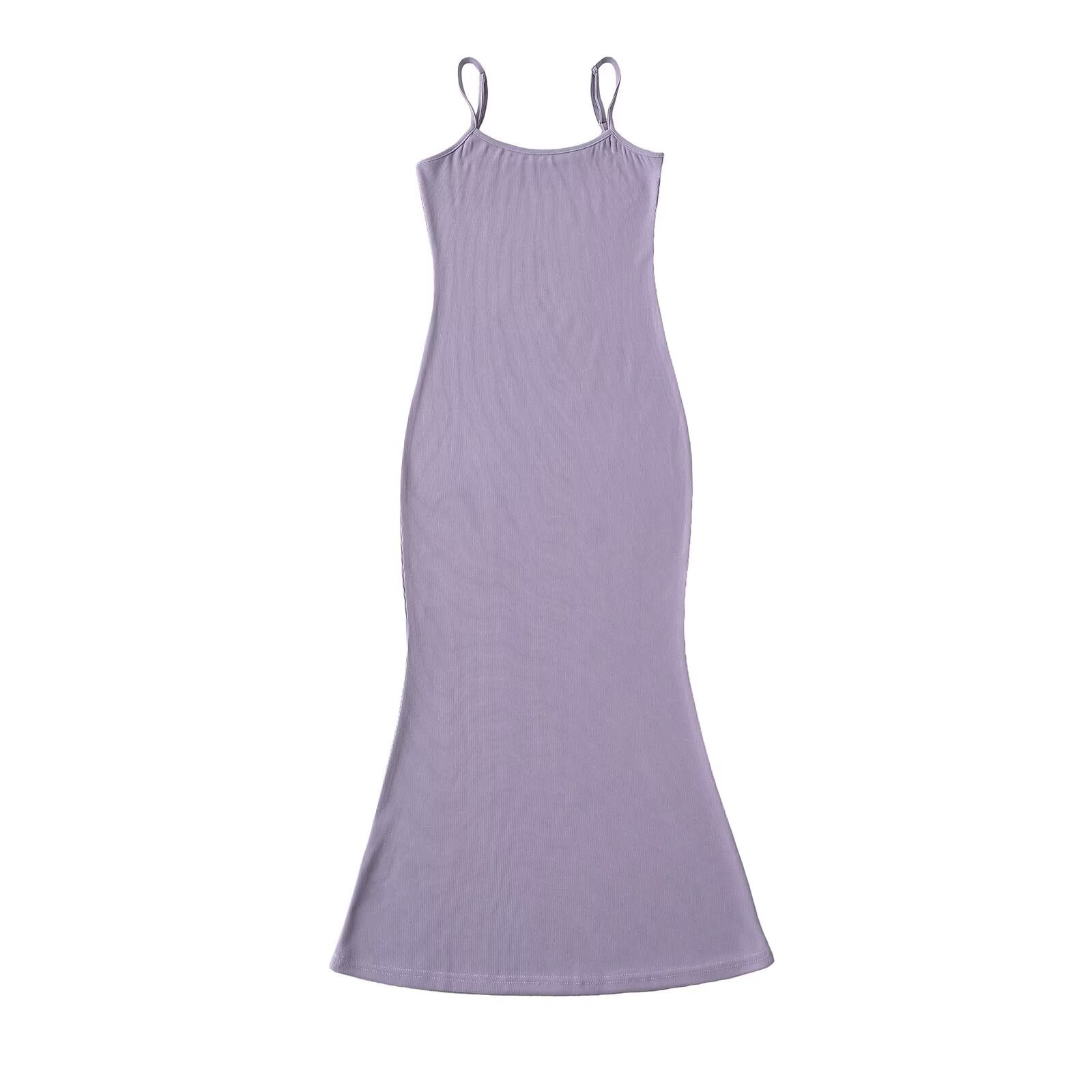 Dam Klänning A-Linje Justerbara Bärare Bomullsblandning 6