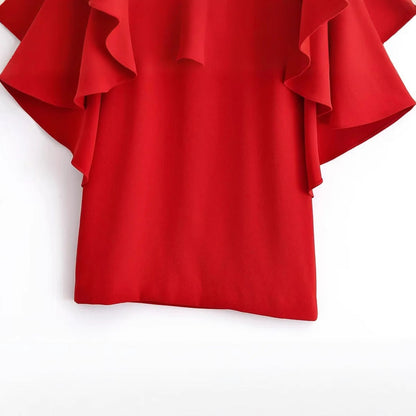 Kvinnors Klänning Flödande Design Lätt Material-4