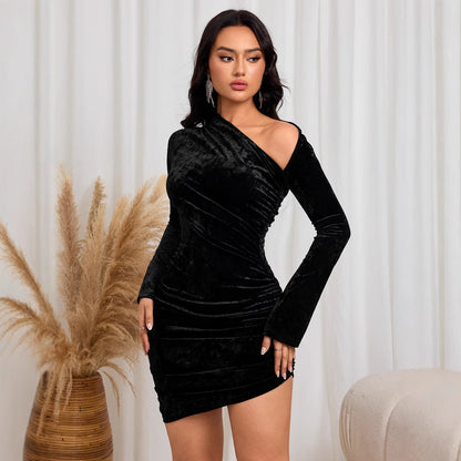 Dam Minirock Off-Shoulder Patchwork Polyester-5