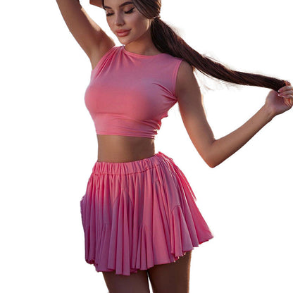 Damen Set: Elegantes Crop-Top und Vikkjol für Sommer – Baumwolle und Polyester, Leicht und Luftig, Ideal für Festliche Anlässe 6