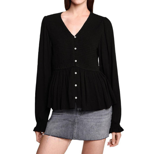 Herrskjorta Monokrom Casual Bomull Långärmad Regular Fit-1