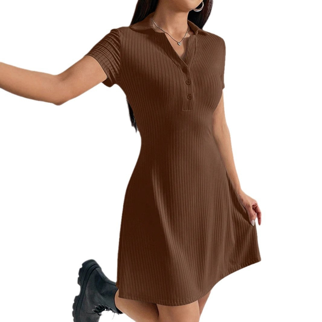 Dam A-Line Kjol Kort Högkvalitativt Tyg-6