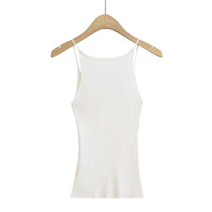 Kvinnors Topp V-ringning Ribbad Design Tyll 95% Bomull 5% Elastan 4