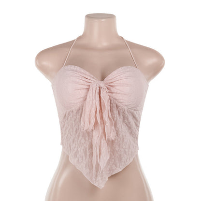 Elegant Silver Bustier Topp med Slingdesign i Mjuk Tyg – Perfekt för Sommarens Festligheter 7