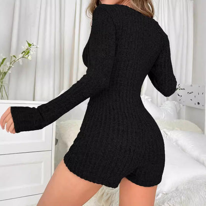 Dam Jumpsuit Avslappnad Capri Hög Midja Polyester-3