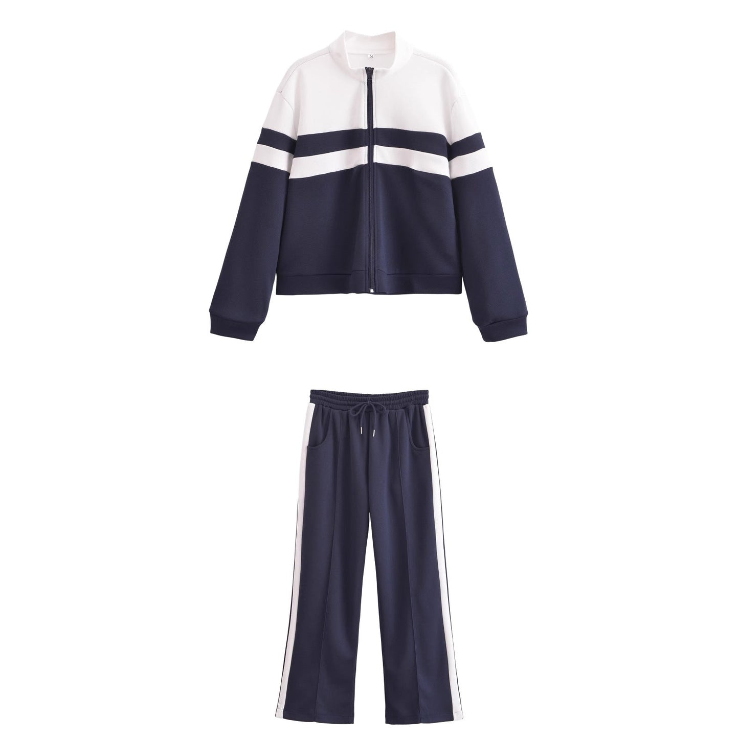 Dam Kapp Top och Medelhöga Byxor i Högkvalitativ Polyester och Elastan-2