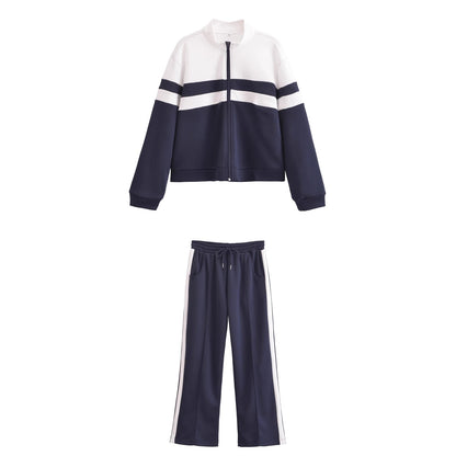 Dam Kapp Top och Medelhöga Byxor i Högkvalitativ Polyester och Elastan-2