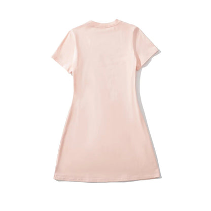 T Shirtklänning för Kvinnor med Hjärthalsring i Andningsbar Bomull – Löst Snitt, Perfekt för Sommarens Evenemang 4