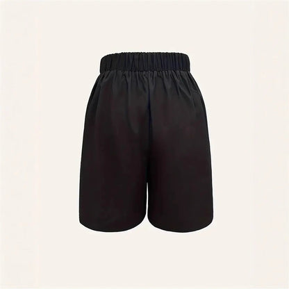 Kvinnor Shorts Hög Midja Chic Andningsbart Tyg 3