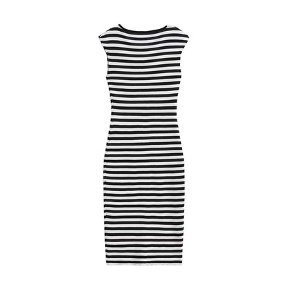 Kvinnors Bodycon Klänning Asymmetrisk Nacke Stickad-5