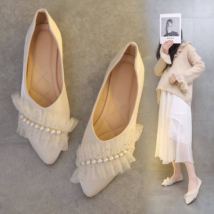 Svarta Ballerina Skor Dam med Dekorativa Ruffles och Vadderad Innersula för Eleganta Tillfällen 2