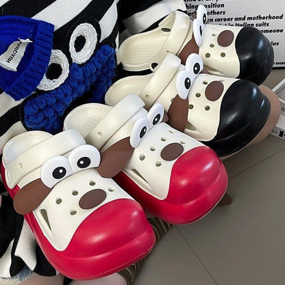 Badskor Dam Djurdesign Lätt Plast med Gummisula för Strand och Pool 5