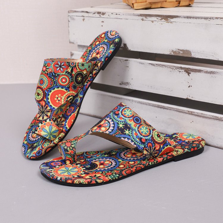 Variant image for Dam Sandaler Blommigt Mönster Mjuk Innersula Hållbart Material-1