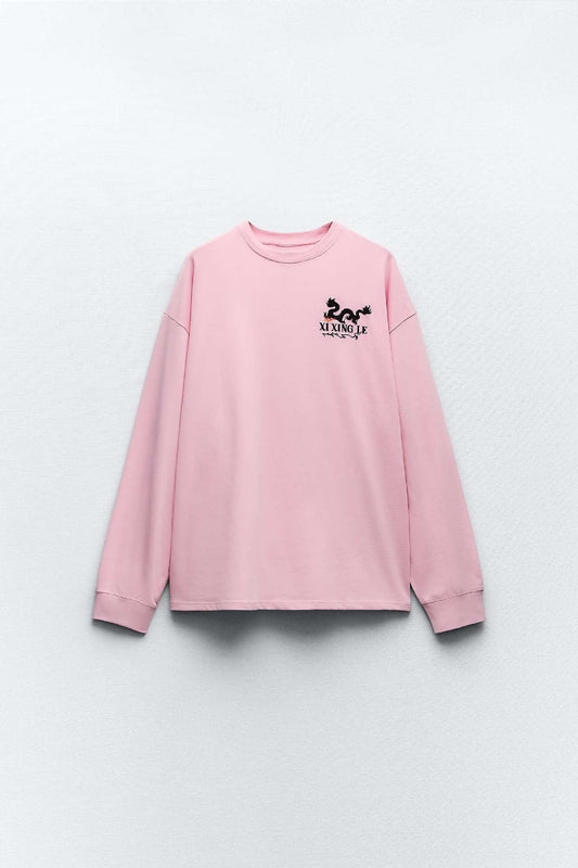 Stickad Dam Tröja Minimalistisk Design Bomullsblandning-1