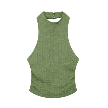 Variant image for Dam Långbyxor och Top med Öppen Rygg i Lätt Polyester för Sommar-13