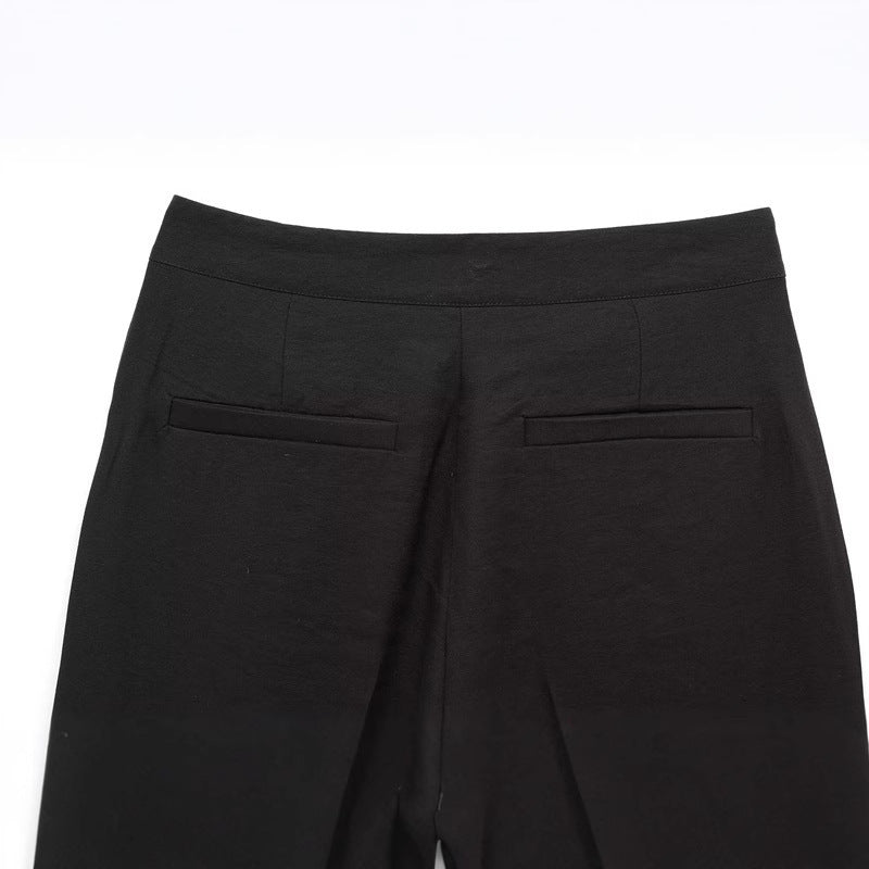 Unisex Byxor Veckade i Mjukt Tyg-5