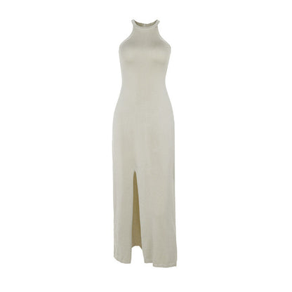 Maxiklänning Dam Chic Slits Design Lyxigt Tyg 6