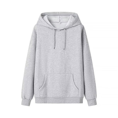 Kvinnors Hoodie Avslappnad Snitt Bomullsmix 1