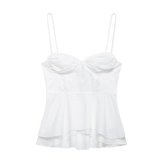 Dam Korsett Topp Streetwear Polyester 3D Effekt Extra Långa Ärmar-1