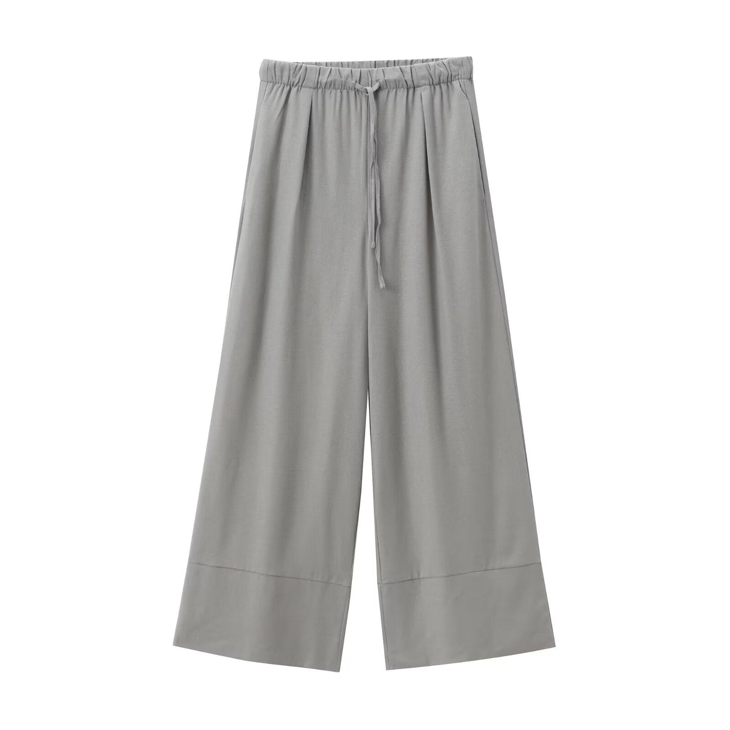 Variant image for Dam Långärmad Skjorta och Byxor Set Monokrom Street Fashion Högkvalitativt Tyg-21