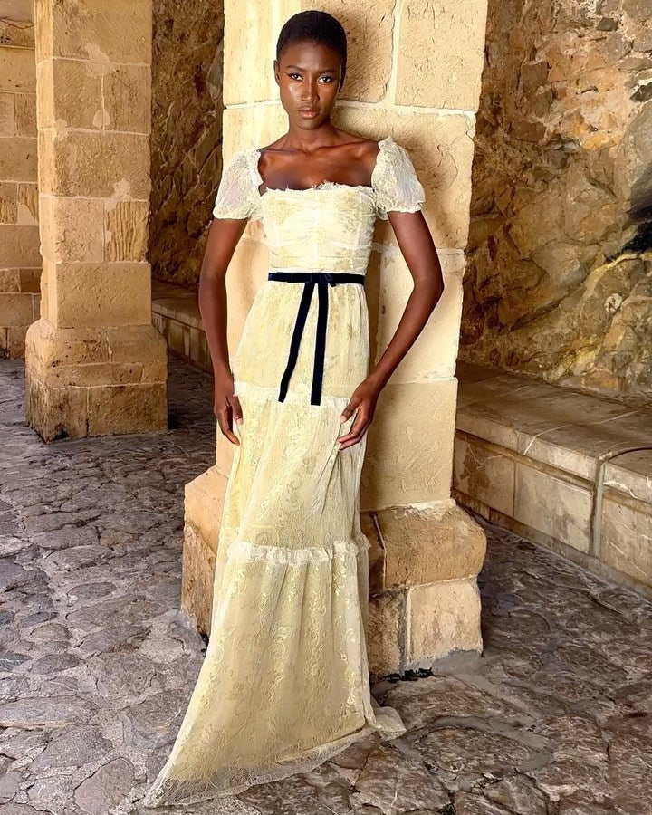 Dam Långklänning Elegant Spandex för Fest och Bröllop-3